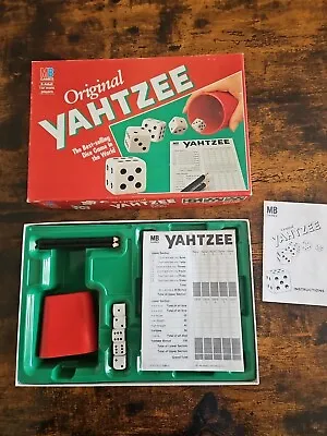 Vintage Yahtzee Original  Dice Game 1992 MB Games • £8