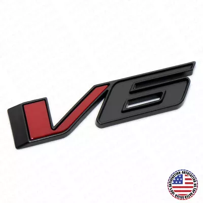 For GM Canyon Colorado V6 Rear Tailgate Badge Logo Emblem Decorate Black Red • $16.99