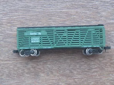 Bachmann.  ATSF  Bogie Cattle Car. RN80680. N Scale. • $16.95