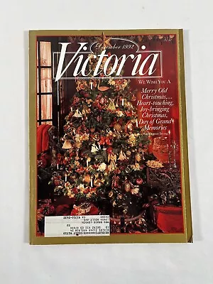 Victoria Magazine December 1992 Volume Six Return To Loveliness #135 • $9.48