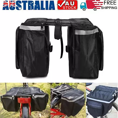 Bike Bicycle Rear Rack Pannier Bags Seat Box Saddle Carry Bag Carrier Waterproof • $16.81