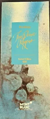 Montblanc Prince Regent 4810 Limited Edition Brochure 1995 100% Authentic • $24