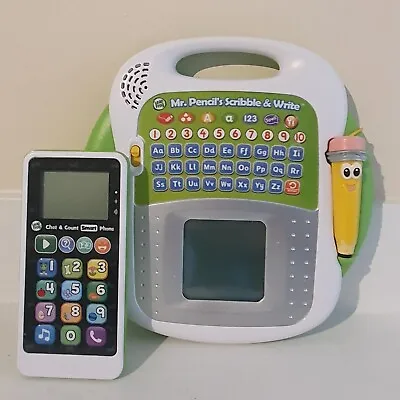 Leapfrog Bundle - Chat And Count Smart Phone And Mr Pencils Scribble & Write • £12.98