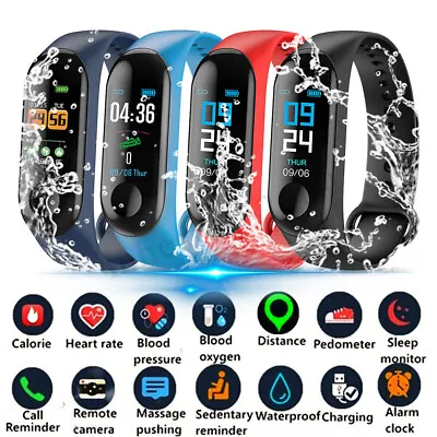 $15.21 • Buy Bluetooth Smart Watch Fitbit Style Bracelet Heart Rate Monitor Pedometer Tracker