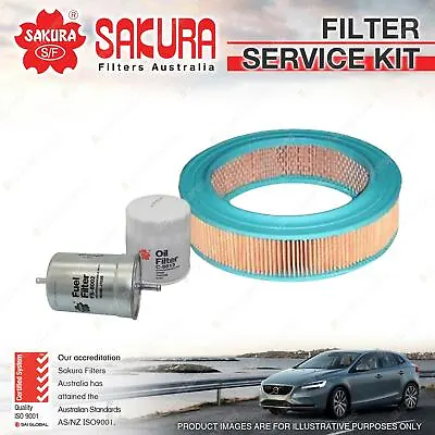 Sakura Oil Air Fuel Filter Service Kit For Nissan Pulsar N13 1.6L Petrol 4Cyl • $45.96