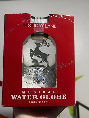 Macys Water Snow Globe Santa Rain Deer Musical Waterglobe Snowglobe Christmas • $49.89