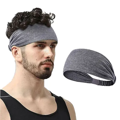 Adult Yoga Headband Gym Sport Workout Sweatband Fitness Elastic Hair Band Turban • $5.99