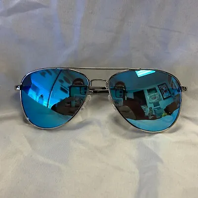 Von Zipper VZ Sunglasses Statey Silver Gloss / Ice Blue Chrome Lens *NEW* • $140