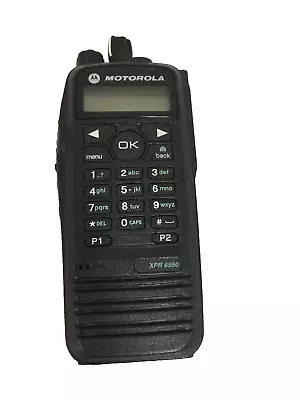 Motorola XPR6550 VHF 136-174Mhz AAH55JDH9LA1AN Digital Portable Radio MOTOTRBO • $119