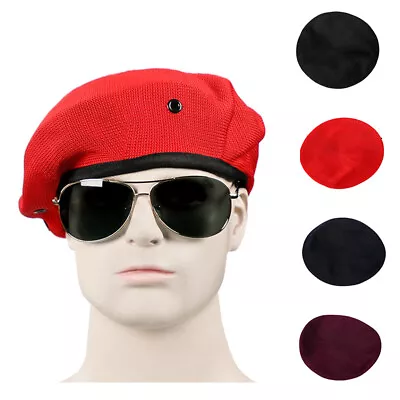 Unisex Beret Cap Hat Breathable Military Army Soldier Uniform Adjustable Cap • $12.55