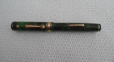 Wahl Eversharp Deco Band Fountain Pen 14K Nib Gold Seal • £237.53