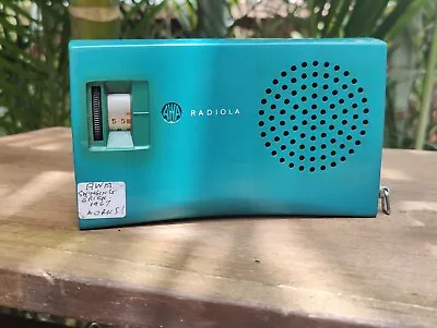 AWA RADIOLA Swinging Brick Transistor Portable Radio Vintage 1967 Not Working • $200