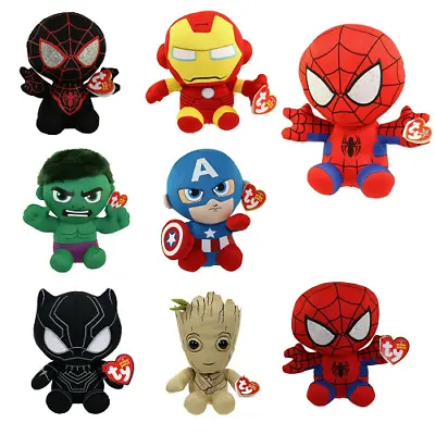 TY Beanie Baby Avengers Marvel Plush Stuffed Animal Toy Regular Medium MWMTs • $14.95