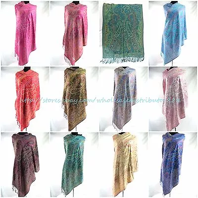 10pcs Paisley  Pashmina Scarf Jacquard Woven Women Gift  • $64.89