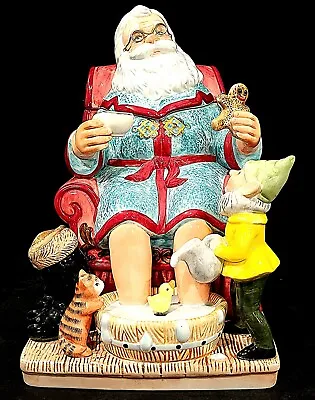 Waterford Tea Time For Santa Musical Collectible Cookie Jar Holiday Heirloom • $85