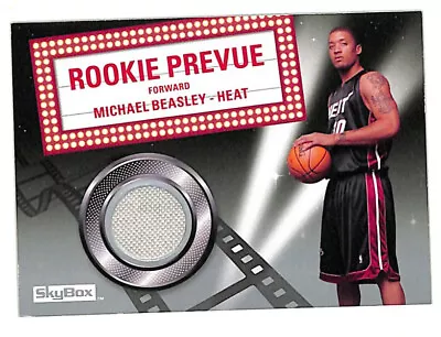2008-09 Upper Deck Skybox Michael Beasley Rookie Prevue Jersey Card Heat • $3.99