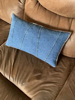 Woolrich Denim Throw Pillow 18X 11 Rectangle For A Cabin Or Country Feel Nice • $18.99