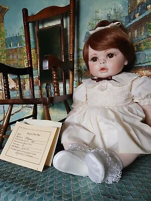 RARE Vtg Virginia Turner Porcelain MEGAN Doll (1987)-LE 121/450-Twin Listed Also • $90