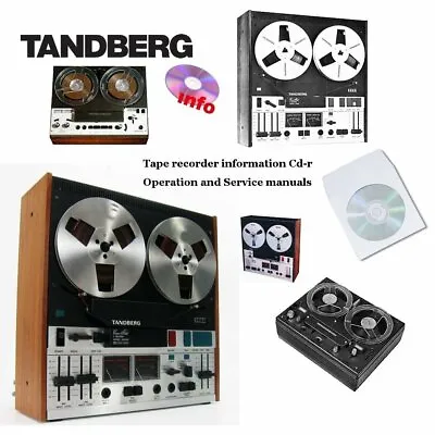 Tandberg Tape Recorder Reel To Reel Service Operation Instruction Manual Cdr • £8.67