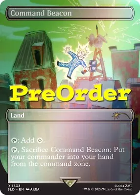 1x Command Beacon *PREORDER* ✨ Borderless 🌈 FOIL ✨  Fallout® Secret Lair MTG • $34.99