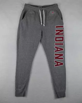 Indiana University Hoosiers Sweatpants Mens Small Gray NCAA College Pockets • $14.39