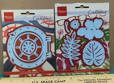 Marianne Design Creatables Cutting Dies Lot Of 2 LR0417 Porthole & LR0478 Leaf • $21.95