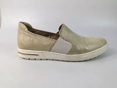 £16.99 • Buy Jana Natural Comfort Metallic Leather Slip On Shoes Uk 5 Eu 38 H
