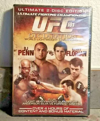 UFC 101   BJ Penn Vs Kenny Florian / Silva Vs Griffin   (2 DVD Set)   BRAND NEW • $14.88