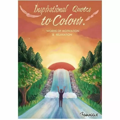 Inspirational Quotes To Colour Book Anti Stress Relief Therapy Relaxing Book • £2.95