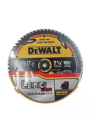 DeWalt 7-1/4  Elite Series Carbide Steel 60T ULTRA FINE FINISH #DWAW71460 • $16.11