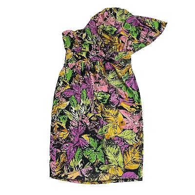 Moda International Dress Size Small Colorful One Shoulder • $12.54