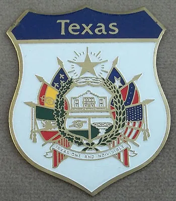 Texas Legislative Medal Of Honor Self Adhesive Metal Emblem Enamel Finish (SM) • $2.95