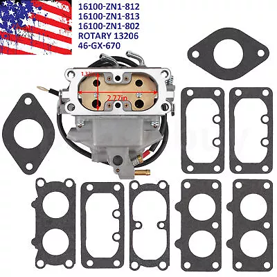 $54.93 • Buy Quality Carburetor Carb For Honda GX670 GX670U 24HP V Twin Engine 16100-ZN1-802
