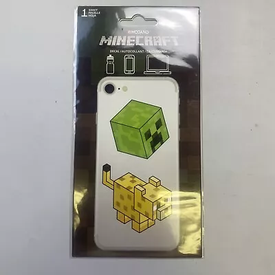 Minecraft Sticker Decal Sheet Phone Laptop Party Pack Creeper Ocelot Mojang • $10