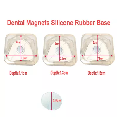 Dental Transparent Strong Magnetic Silicon Base Rings Mouth On Dental Stone Work • $26.48