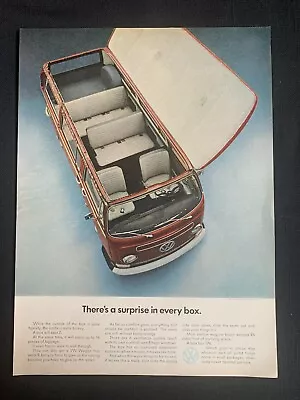 Vintage 1968 Vw Volkswagon Wagon Print Ad! • $5