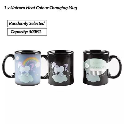 $15.95 • Buy 300ML Heat Clour Changing Mug Unicorn Series Coffee Tea Cup Cermaic Mug Gift