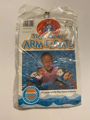 Vintage Kids Bugs Bunny Arm Floats Tropical Swim Club  1991 New • $15