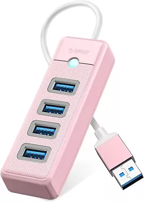 4-Port USB HUB 3.0 USB Splitter For Laptop With 0.49ft Cable Multi USB Port Ex • $25.77