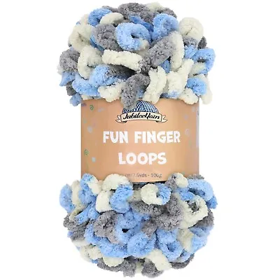 JubileeYarn Fun Finger Loops Yarn -  Jumbo Polyester - Team Spirit Colors • $13.95