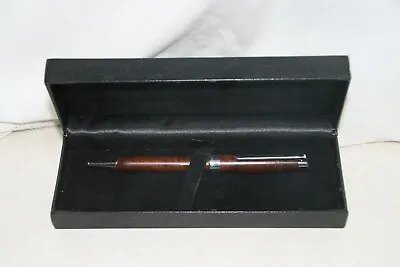 Mercedes Benz Woodtone Ballpoint Rollerball Pen W/ Case I.Mark • $49.99