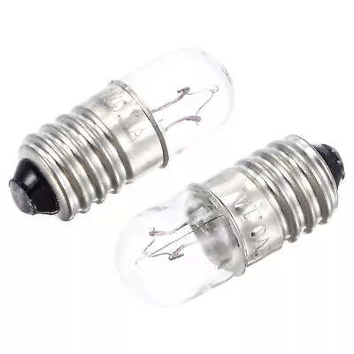 $7.56 • Buy 10Pcs E10 Screw Base Bulbs DC 12V Mini Miniature Lights, Warm Yellow