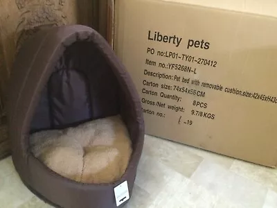 Cat Small DogHooded Igloo Bed Indoor Small Animals House Nest • £19.99