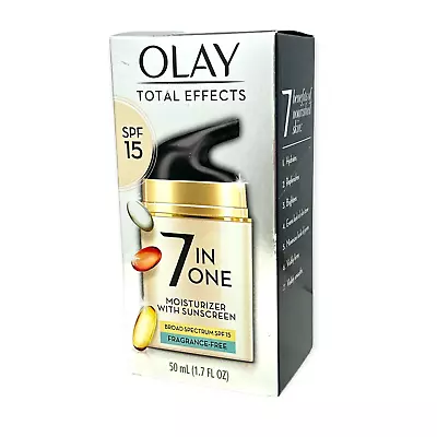 Olay Total Effects 7 In One Moisturizer With Sunscreen SPF15 FragranceFree 1.7oz • $17.95