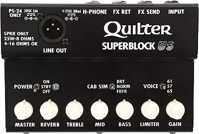 Quilter Labs SuperBlock US 25-watts Amplifier Pedal System For Guitar XLR • $225.73