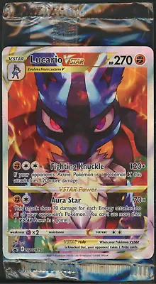 Pokemon Crown Zenith ETB Black Star Promo SEALED Lucario VSTAR SWSH291 • $1.99