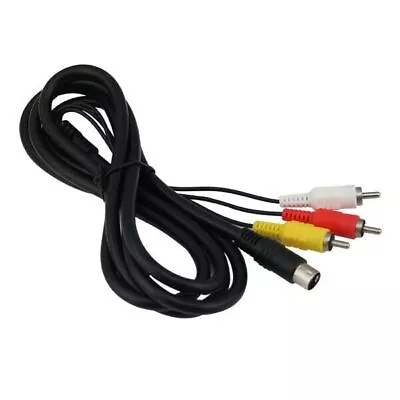 Sega Saturn S-Video RCA AV TV Composite Cable Lead Cord PREMIUM 1.8m Cable • $9.99
