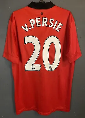 Van Persie Men's Manchester United 2013/2014 Soccer Football Shirt Jersey Size L • $125.99