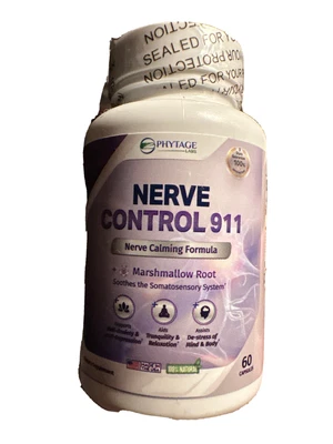 $42 • Buy NERVE Control 911 Calming Formula Anti Anxiety Relaxation De-stress Of Mind NEW 