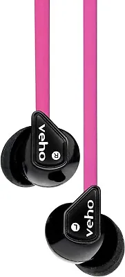 Veho Z-1 In-Ear Headphones Stereo Noise Isolating Earbud 3.5mm • £2